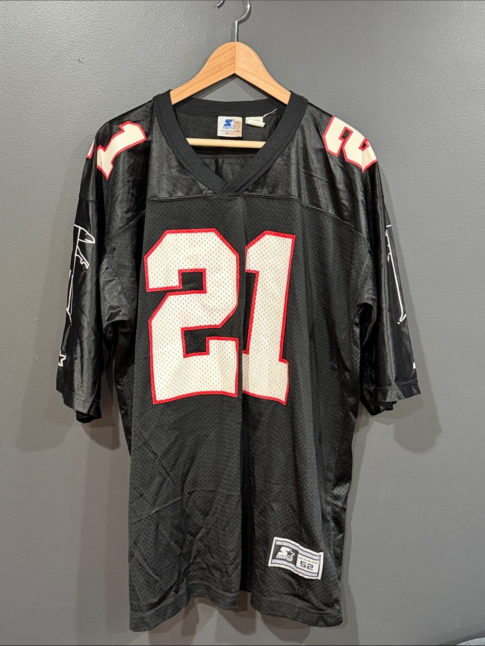 STARTER Black Atlanta Falcons Football Jersey #21 Metcalf XL
